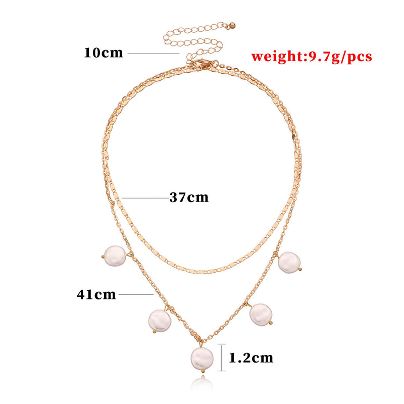 Multi-Layer Pearl Necklace for Women