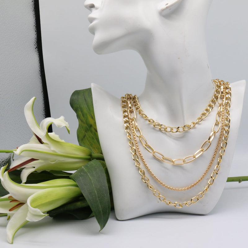 Fashion Gold Long Chain Necklace for Women Wholesale