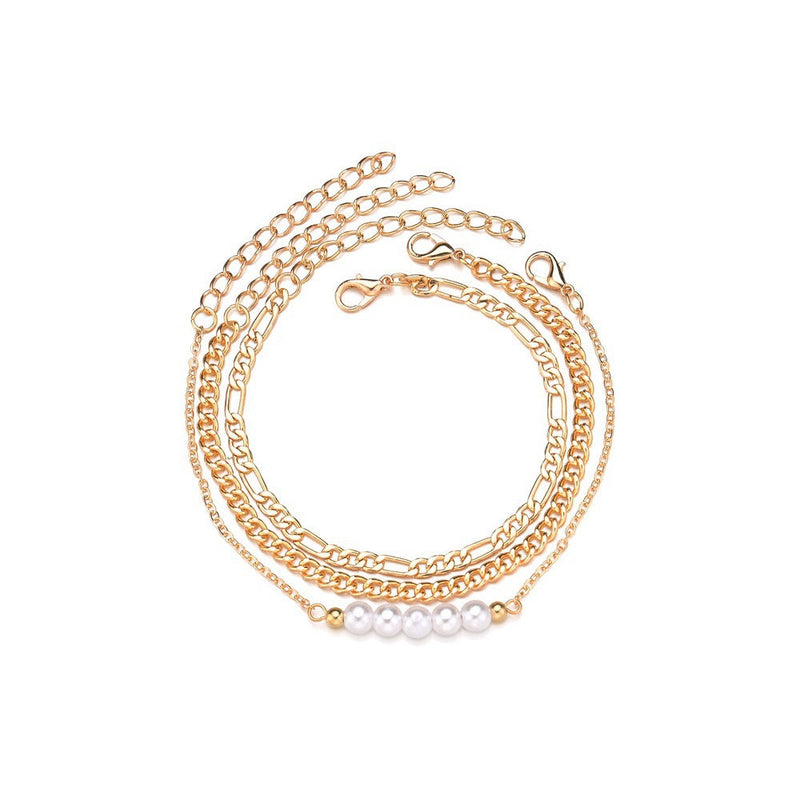 Pearl Layer Chain Bracelet