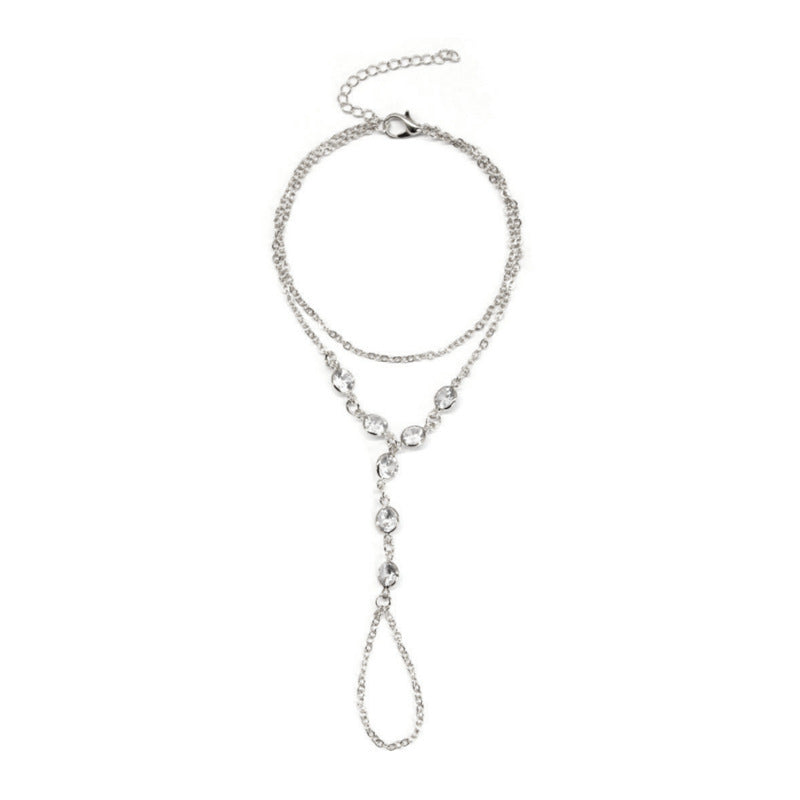 Bezel Zircon Slave Bracelet Hand Chain