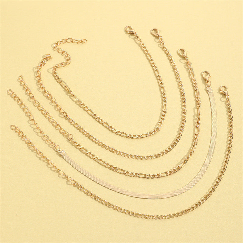 Summer Jewelry Multi-Layer Beach Chain Anklets Jewelry