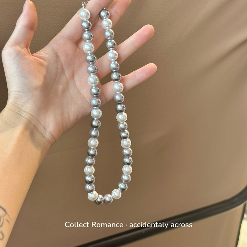 Imitation Pearl Beads Handmade Ball Chain Collar Necklace