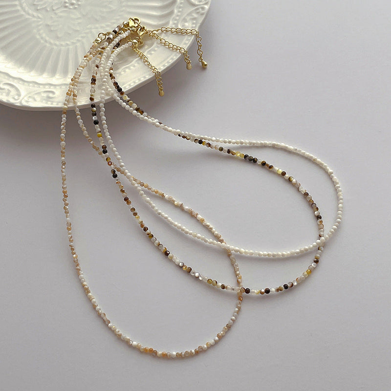 Natural Shell Beads Necklace Summer Beach Wedding Holidays Jewelry