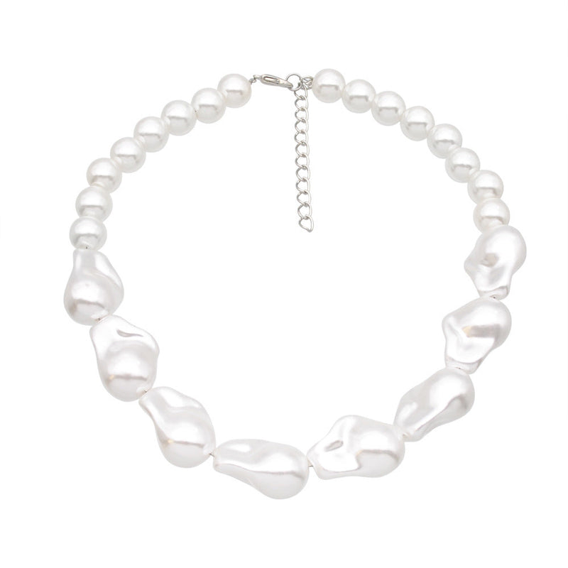 Baroque Pearl Necklace Women's Neck Choker Collarbone Chain Accessories