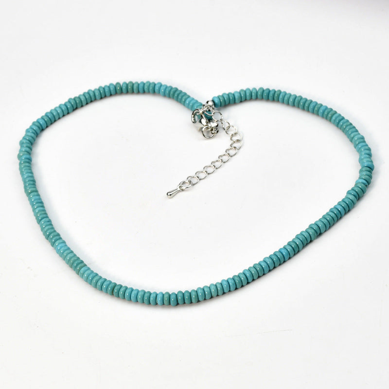 Turquoise Beaded Choker Necklace