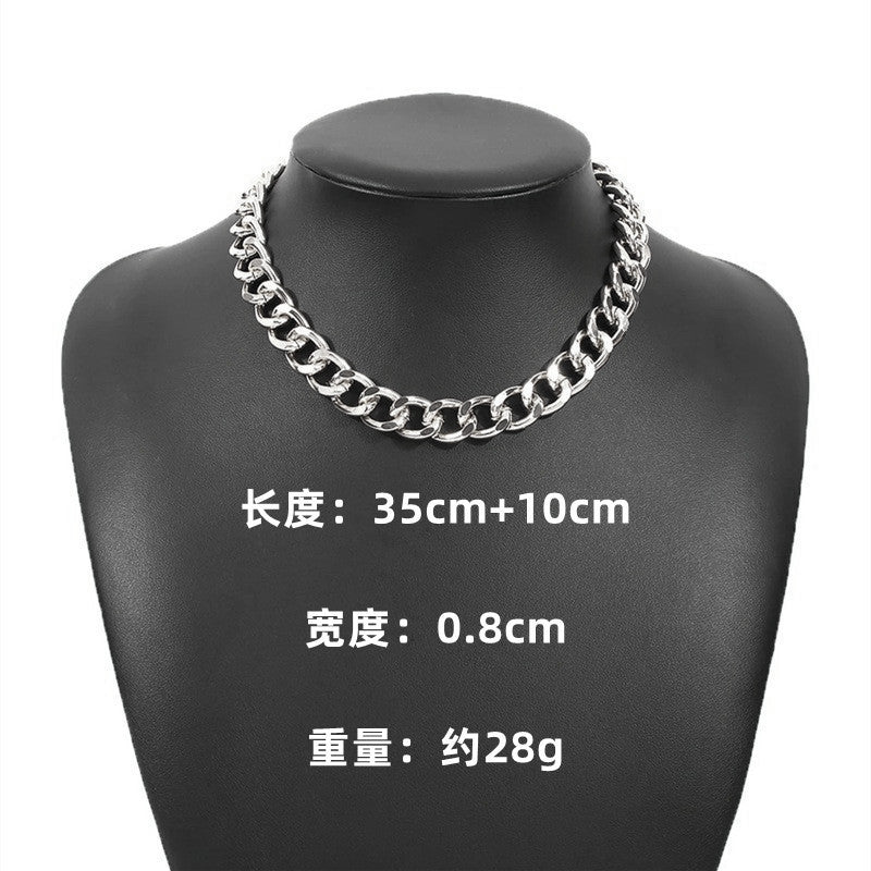 Hip Hop Chunky Cuban Link Chain Necklace for Women