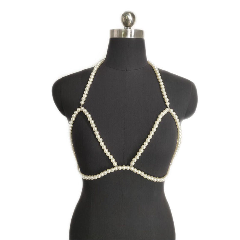 Beaded Body Chain Pearl Bikini Chain