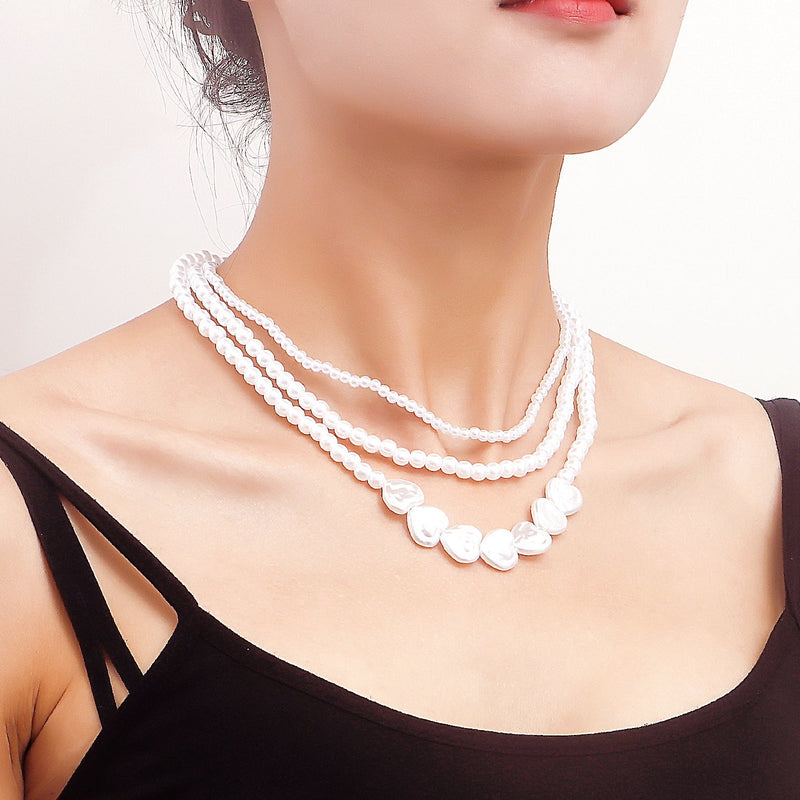 Irregular Imitation Pearls Necklaces