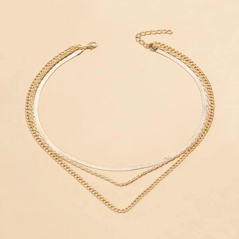 Vintage Twist Chain Necklace Multi-layer