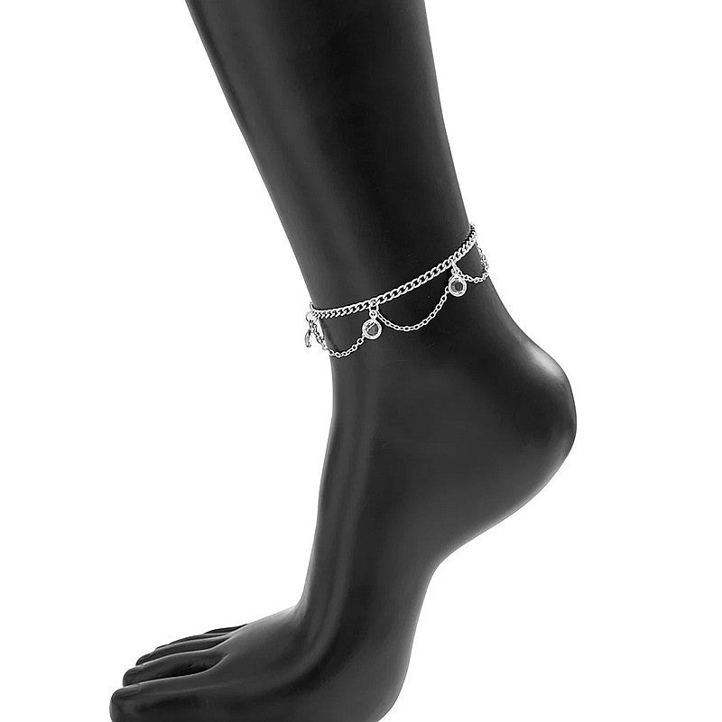 Multilayer Foot Jewelry Fashion Tassel Chain Anklets