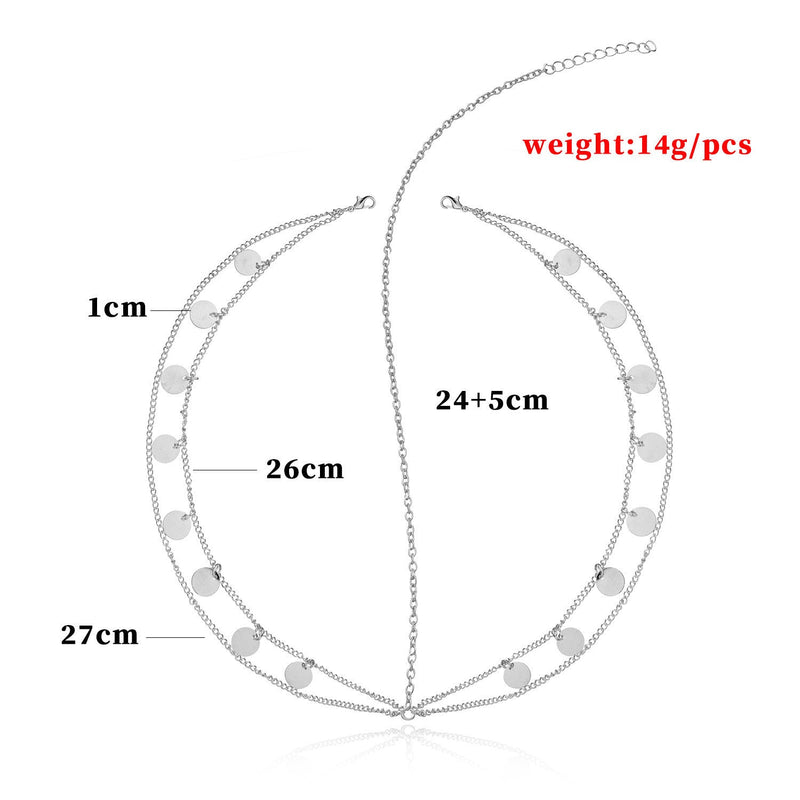 Bohemia Tassel Round Charm Head Chain