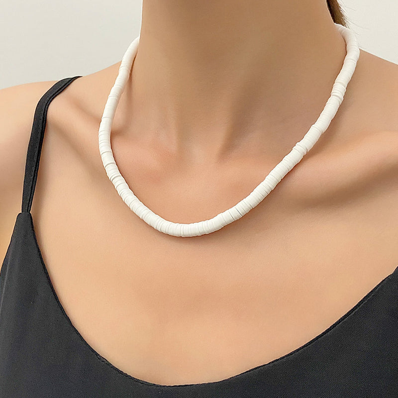 Polymer Clay Beads Necklace