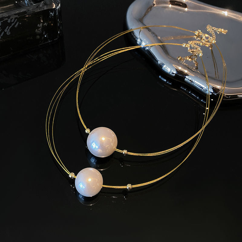Double Layer Pearl Necklace