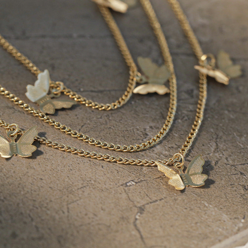 Butterfly Long Tassel Women Belt Body Chains Key Chains