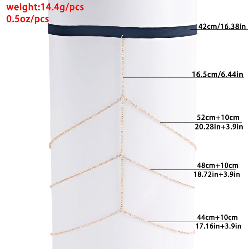 Tassel Elastic Leg Chain Multi-layer New Fashion Body Leg Chain