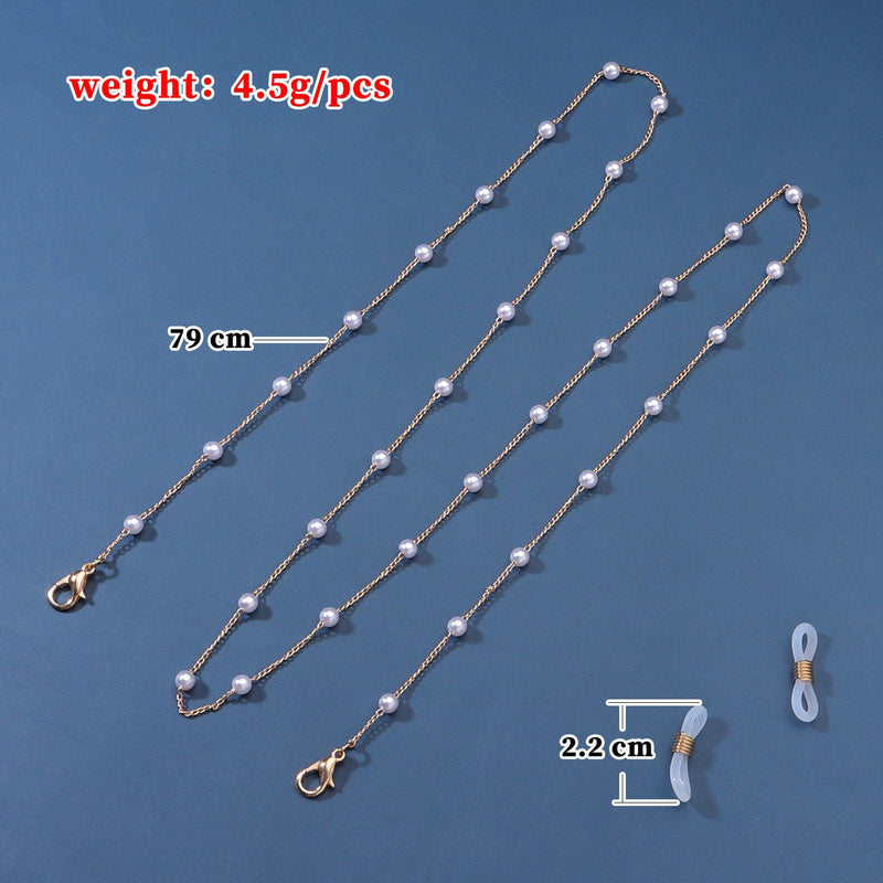 Beaded Pearl Eyeglass Chain