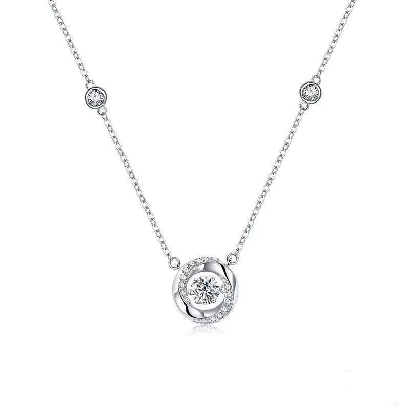 Zircon Stone Pendant Necklace