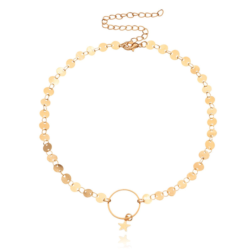 Small Coin Pendant Necklace