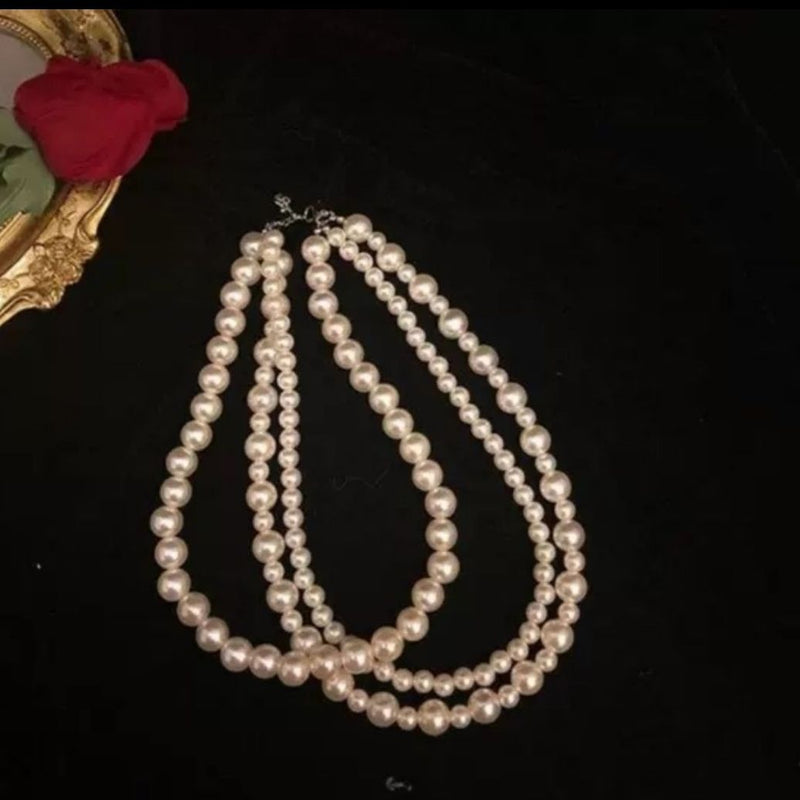 Multi-Strands Necklace Gift Fashion Women Party Jewelry