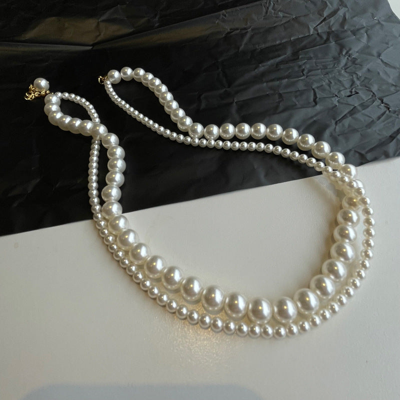 Imitation Pearl Beaded Necklace for Women