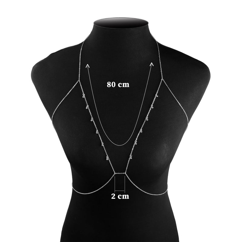 Sexy Chest Chain for Women Shiny Body Chain Jewelry