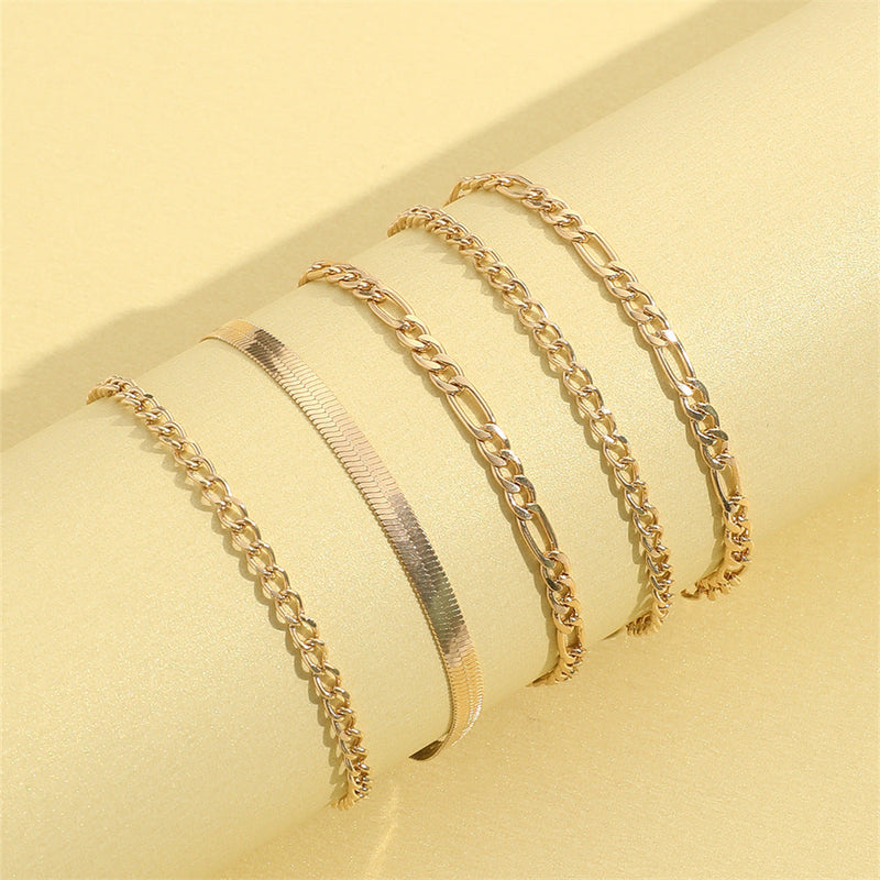 Summer Jewelry Multi-Layer Beach Chain Anklets Jewelry