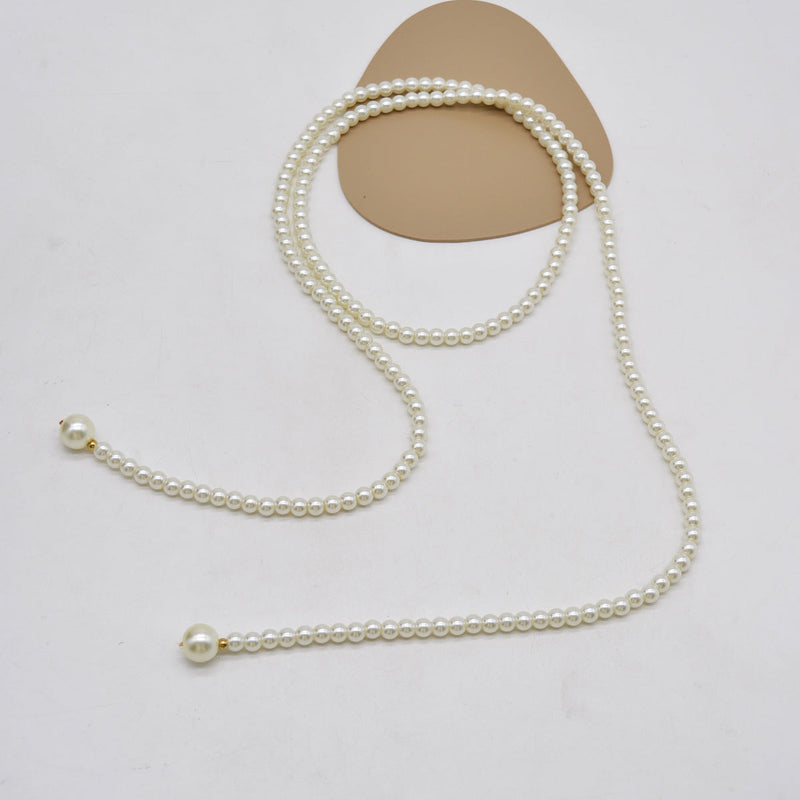 Long Multi-layer Pearl Sweater Chain Necklace