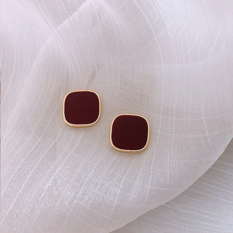 Fashion Geometric Square Stud Earrings