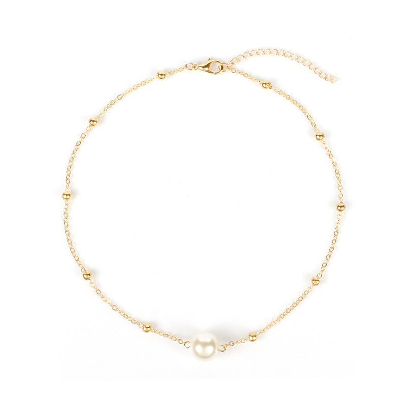Pearl Bead Chain Necklace