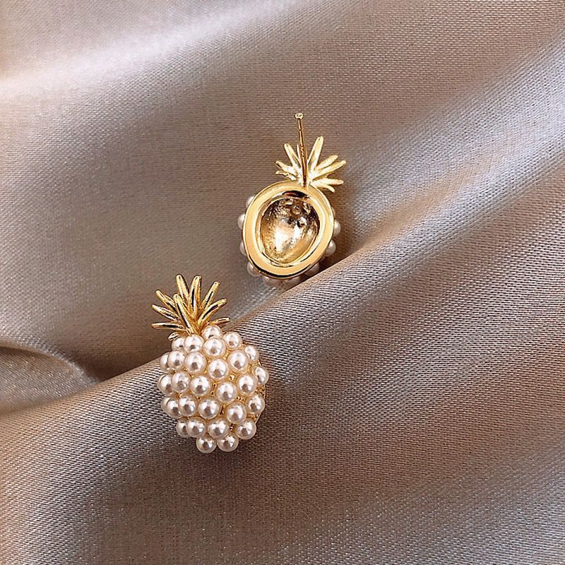 Pearl Pineapple Earrings