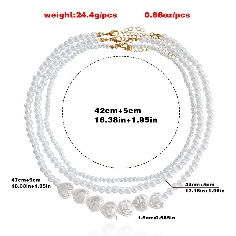 Irregular Imitation Pearls Necklaces