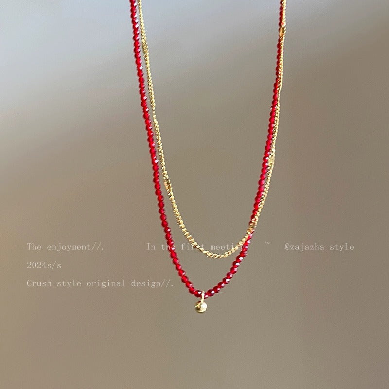 Tiny Small Bead Necklace