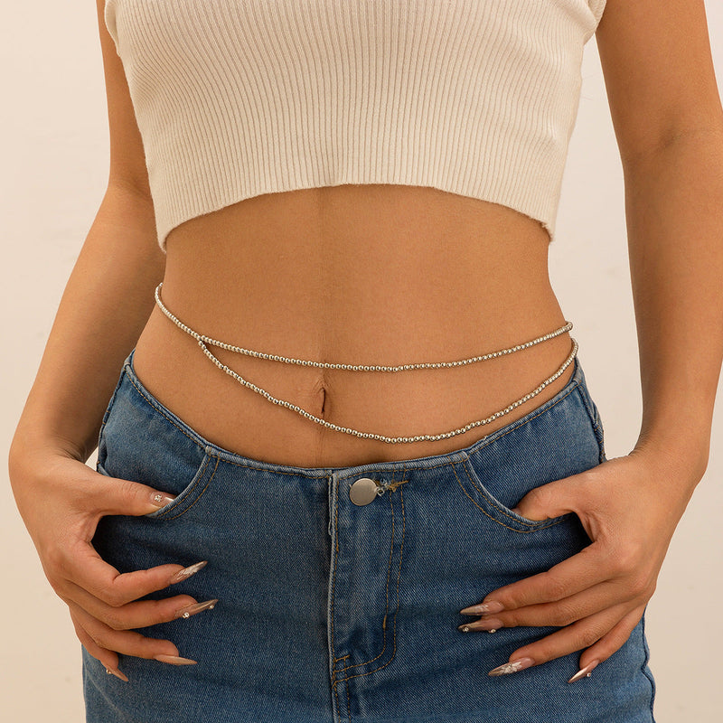 Sexy Double-Layer Pearl Waist Chain
