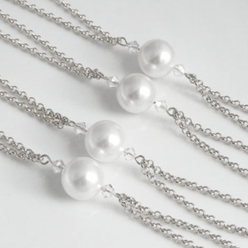 Pearl Barefoot Foot Chains With Toe Ladies Anklet Jewelry