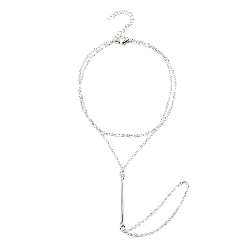 Bohemian Style Bar Anklets Jewelry with Toe Ring