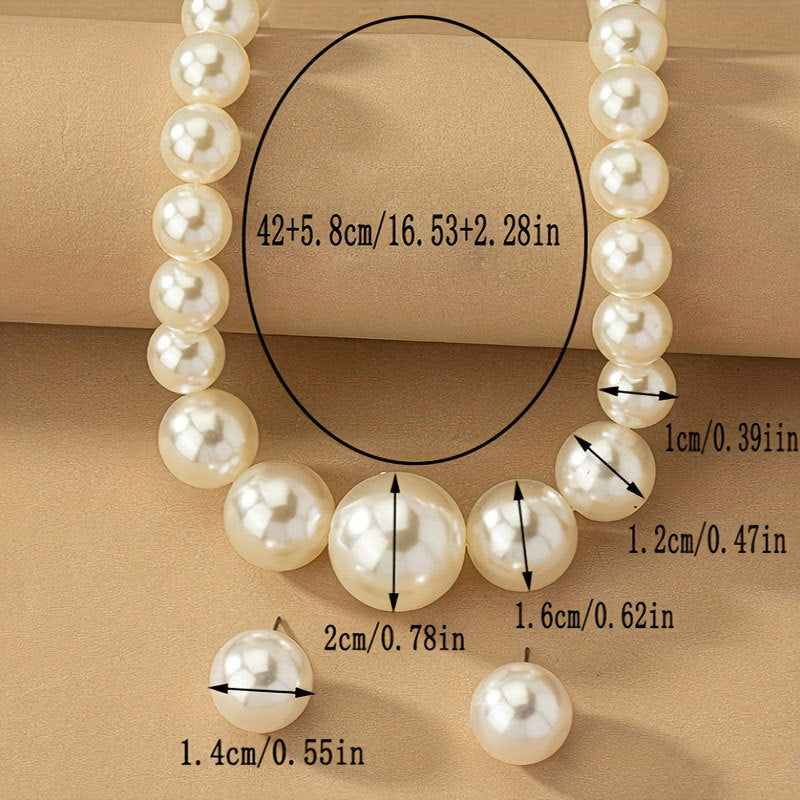 Vintage Pearl Wedding Bridal Jewelry Set