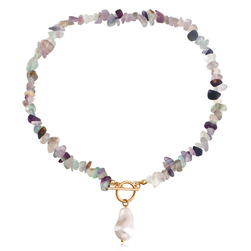 Natural Irregular Stone Necklace for Women