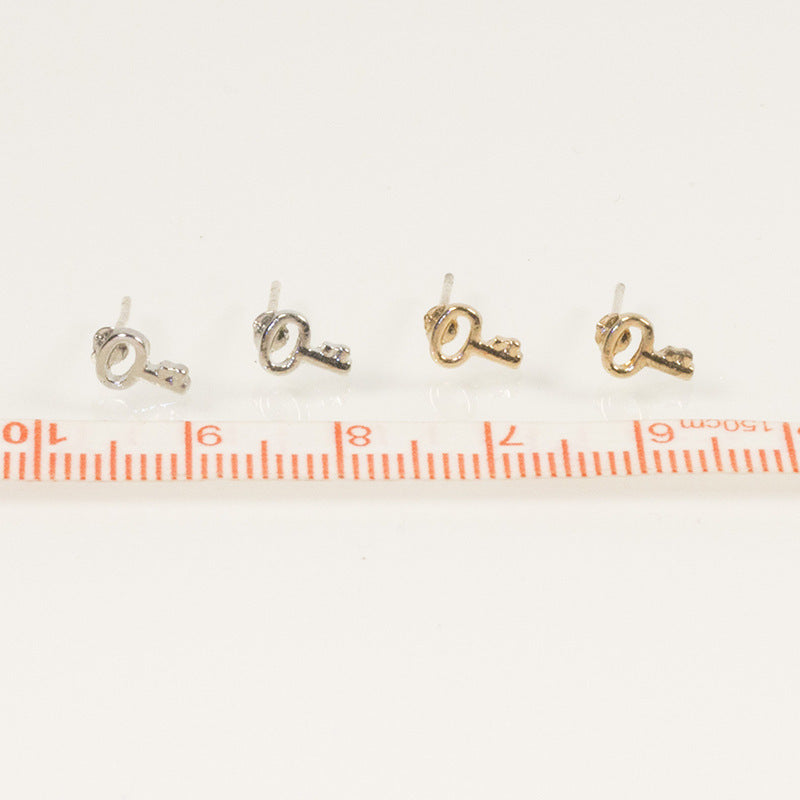 Mini Key Stud Earring