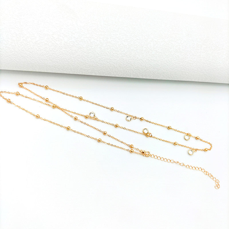 Single Layer Waist Chain Rhinestone Body Chain