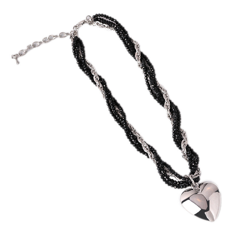 Double Wrapped Pearl love Necklace for Women