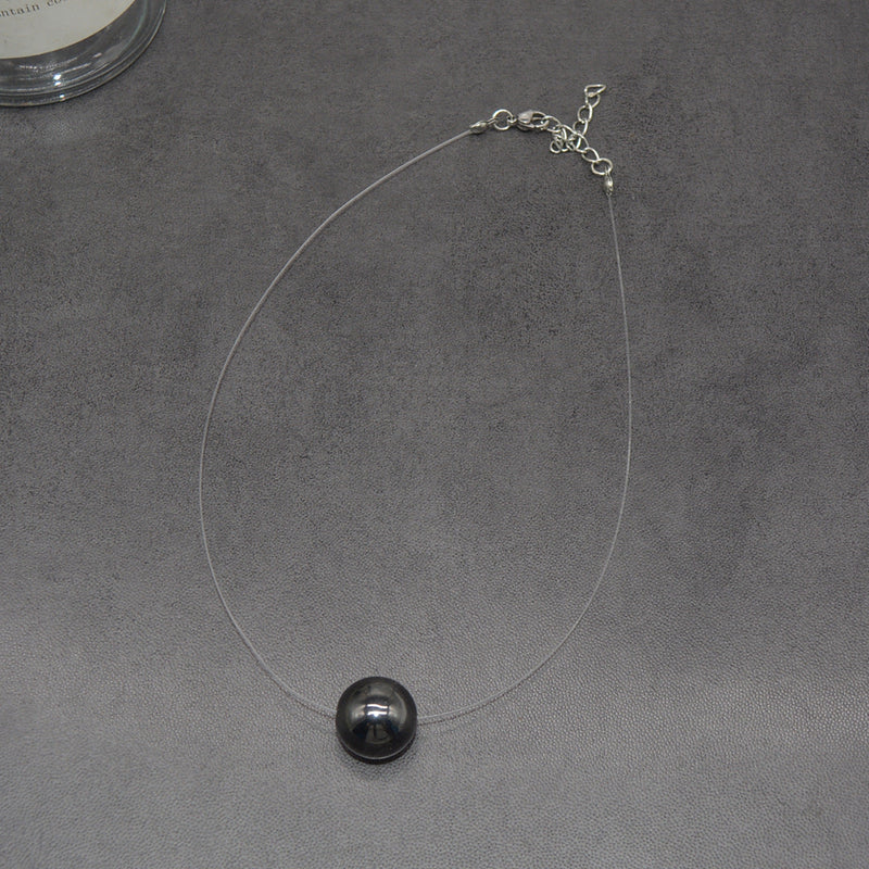 Summer Pearl Pendant Wire Chain Necklace