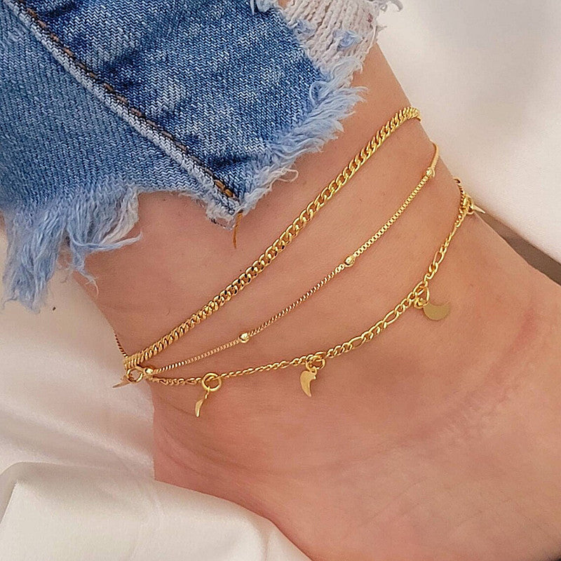 Cuban Snake Charm Foot Chain Anklets Jewelry