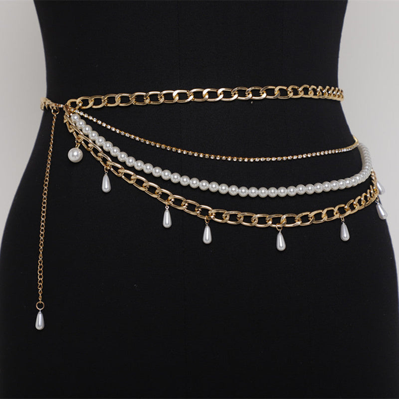 Sexy Fashion Metal Belts Waist Chains with Fringe