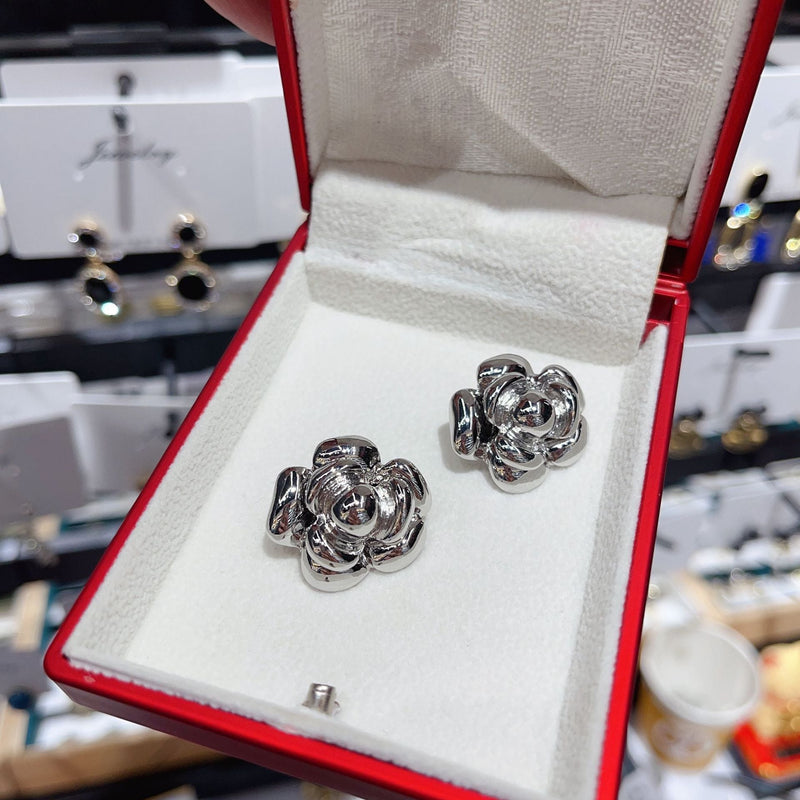 Retro Flower Statement Earrings