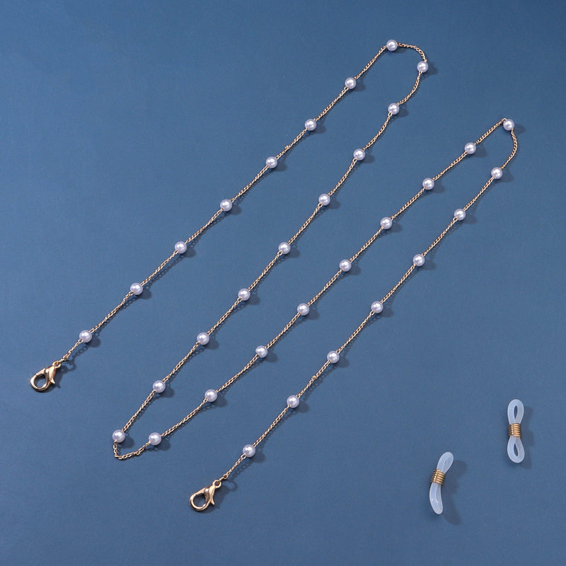 Beaded Pearl Eyeglass Chain