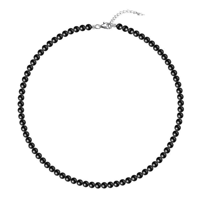 Retro Black Pearl Necklace