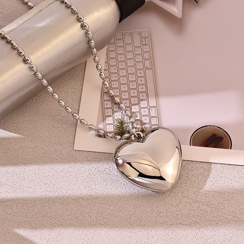 Big Sweet Love Heart Pendant Necklace