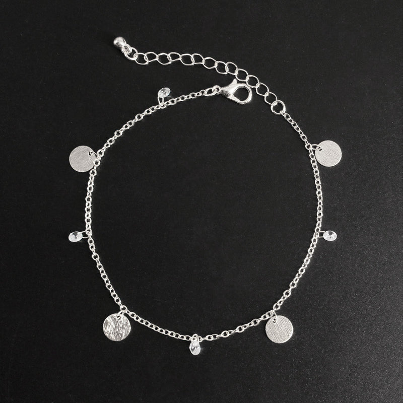 Small Round Disc Anklets Bracelet