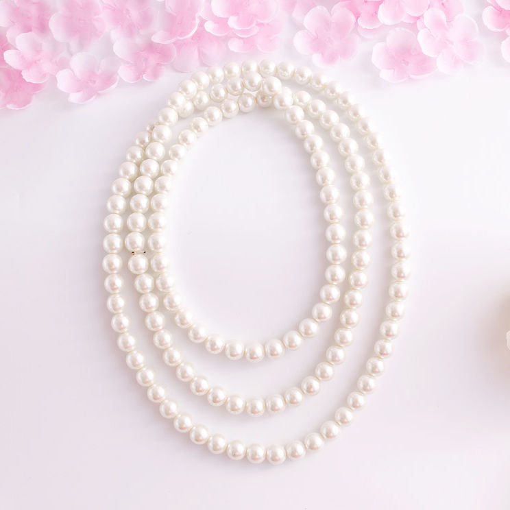 150cm Multi-layer Long Pearl Necklace for Women