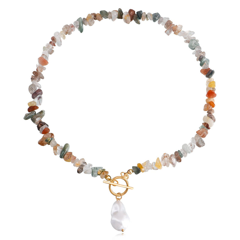 Natural Stone Bead Necklace